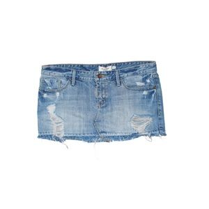 American Eagle Low Rise Denim Mini Skirt